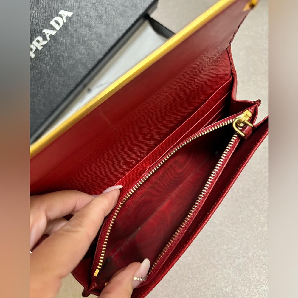 Prada Red Wallet - Picture 7 of 9